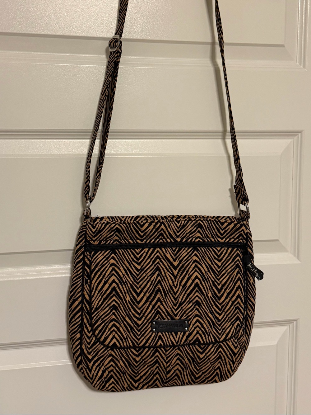 Vera Bradley Brown & Black Chevron Crossbody